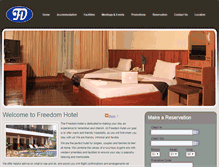 Tablet Screenshot of freedomhotel.info
